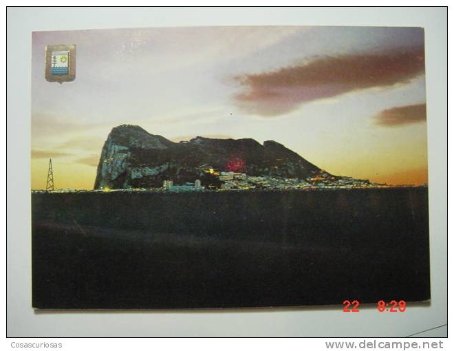 4600 LA LINEA CADIZ VISTA GIBRALTAR POSTAL AÑOS 1970 MAS DE ESTA CIUDAD EN MI TIENDA - Cádiz