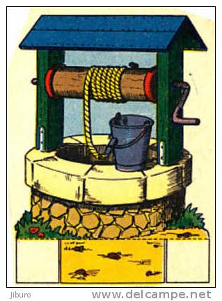 Image Découpi Cartonné Agriculture Scène De Ferme / Puits Et Sceau  / BIM-1/20 - Sonstige & Ohne Zuordnung