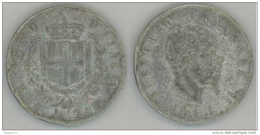 Regno - 2 Lire 1863 N - Falso D'epoca - 1861-1878 : Vittoro Emanuele II