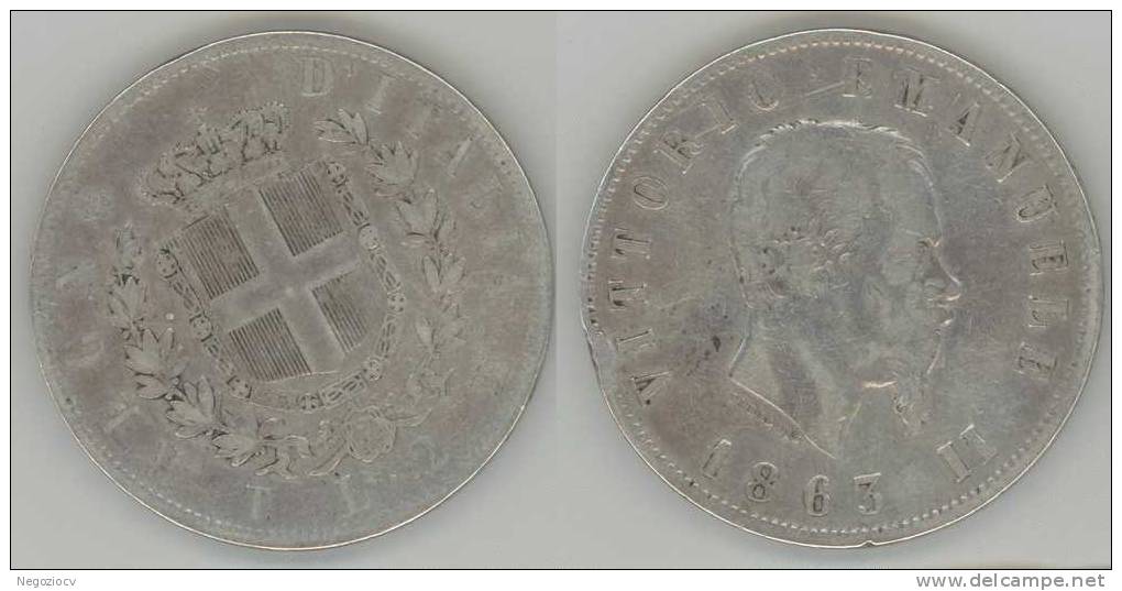 Regno - 2 Lire 1863 T - SPL (02) - 1861-1878 : Victor Emmanuel II