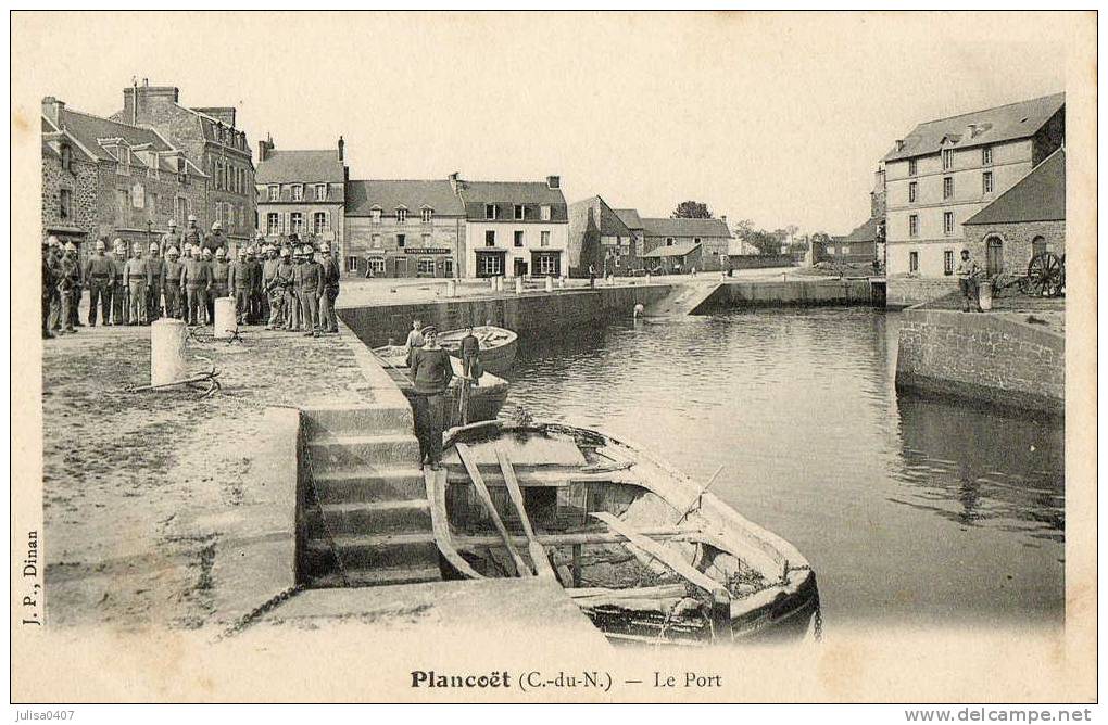 PLANCOET (22) Port Quai Groupe De Sapeurs Pompiers - Plancoët