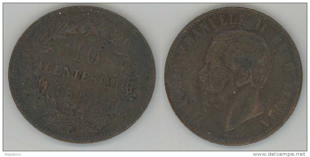 Regno - 10 Centesimi 1867 T - (01) SPL - 1861-1878 : Vittoro Emanuele II