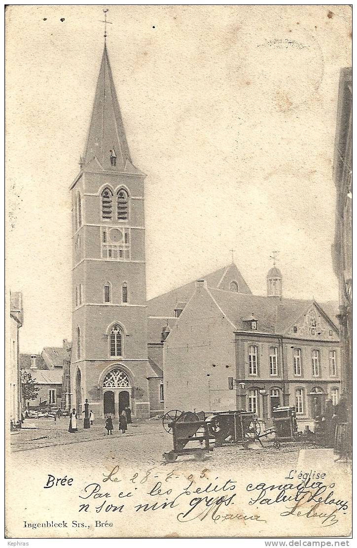 BREE : L'Eglise - Cachet De La Poste 1903 - Bree