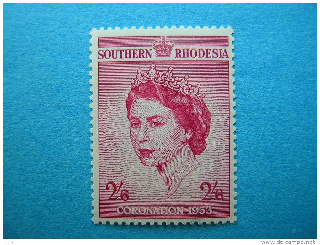 RHODESIE DU SUD.  COURONNEMENT D´ELIZABETH II - Zuid-Rhodesië (...-1964)