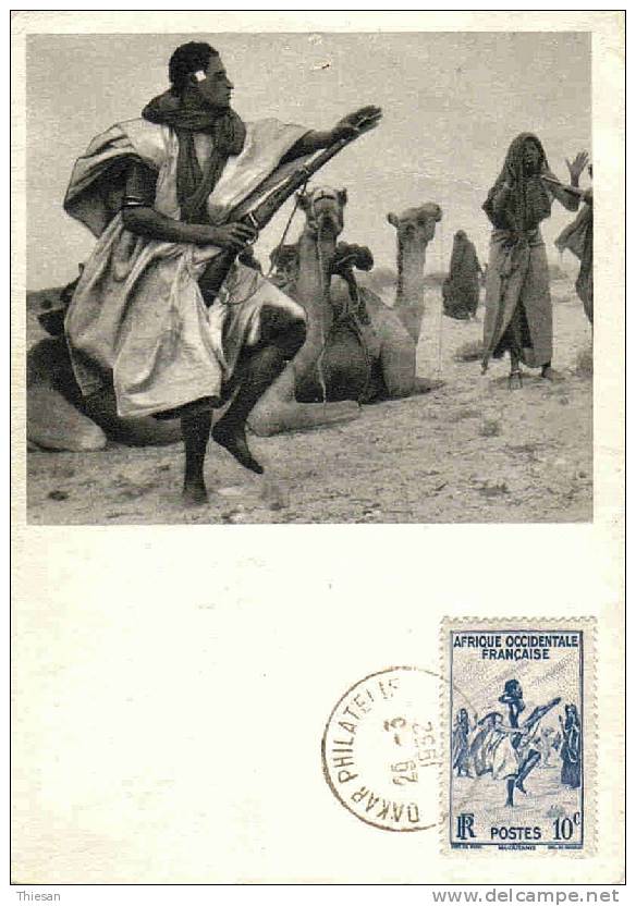 Mauritanie. Danse Des Fusils ( Oblitération 1952 ). - Mauritania