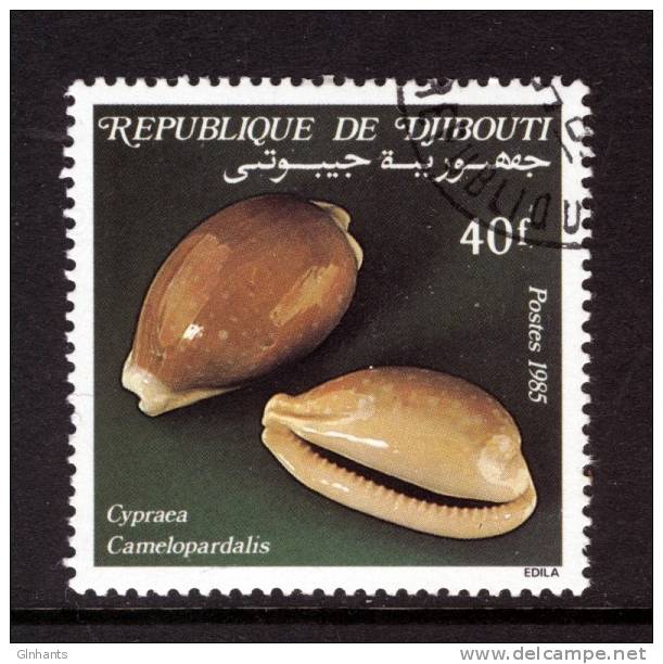 DJIBOUTI - 1985 COWRIE SHELLS 40F STAMP FINE USED - Djibouti (1977-...)