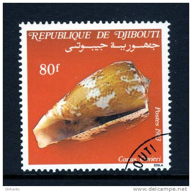 DJIBOUTI - 1983 80F SHELL STAMP FINE USED - Djibouti (1977-...)