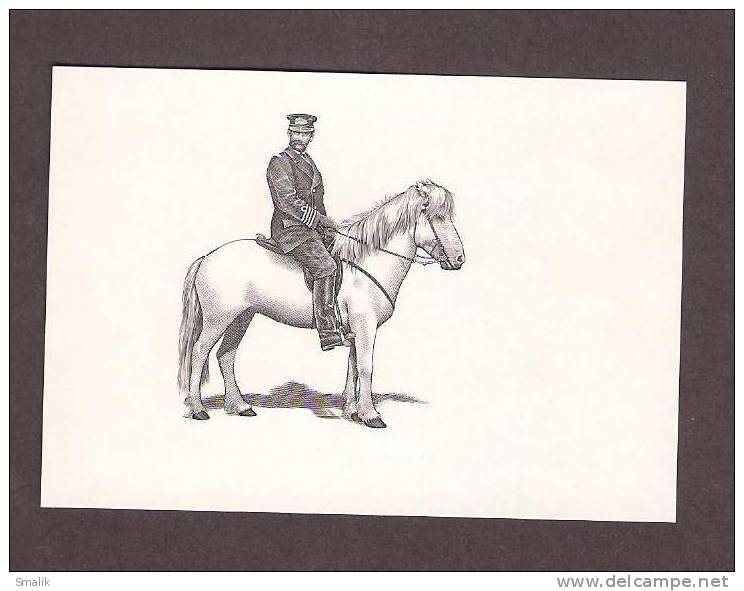 Iceland Island 2007, King On Horse, Imperf Ms Black Print Only, Limited & Rare MNH - Andere & Zonder Classificatie