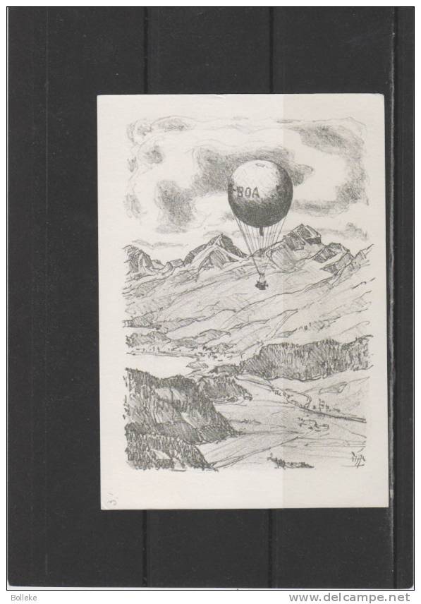 Montgolfières - Suisse - Carte Postale  De 1967 - Vol Par Ballon - Griffe - Covers & Documents