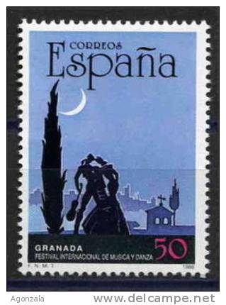 TIMBRE ESPAGNE NOUVEAU 1988  FESTIVAL INTERNATIONAL MUSIQUE ET DANSE DE GRENADE - FLAMAND - Danse