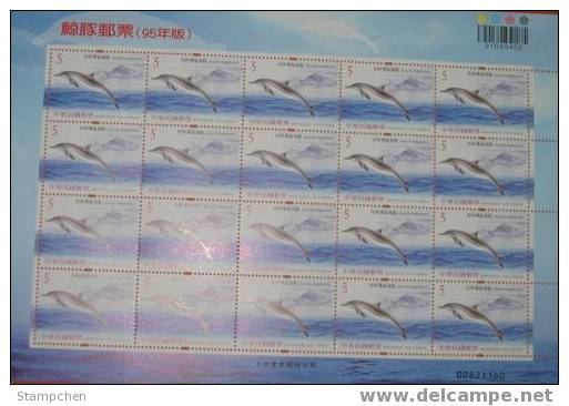 2006 Taiwan Cetacean Stamps Sheets Whale Dolphin Lighthouse Bridge Harbor Fauna - Dolphins
