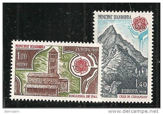 FrenchAndorra1978: Yvert269/70mnh** - 1978