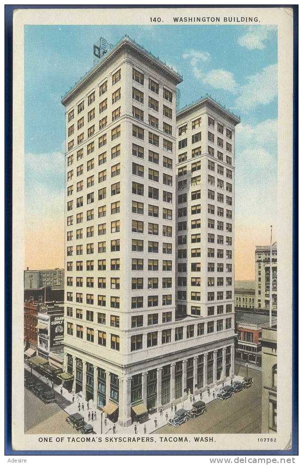 Ansichtskarte : Washington Building, One Of Tacoma's Skyscrapers, Tacoma, Ungel.um 1920 - Tacoma