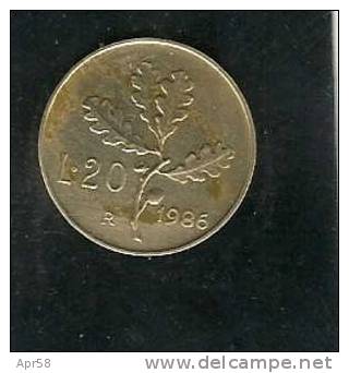 1986 20lire - 20 Liras