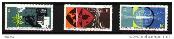 Cuba 1969 Mi 1480-1482 CTO VF - Gebraucht