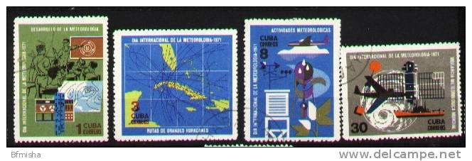 Cuba 1971 Mi 1663-1666 CTO VF - Used Stamps