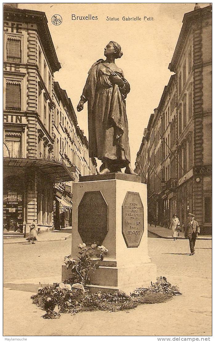 Bruxelles Gabrielle Petit - Personnages Célèbres