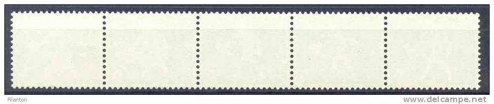 HELVETIA - Mi Nr 696x R (Fünferstreifen) - Rollenmarken Ohne Nummer - MNH** - Cote 8,50 € - Rouleaux