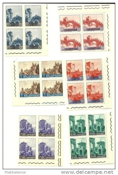 1966 - 711/16 E Vedute In Quartina - Unused Stamps