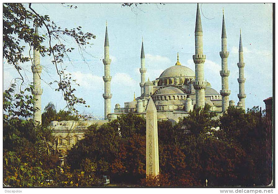 A1716 Istanbul - Sultanahmet Camii Ve Dikilitas / Viaggiata 1975 - Turkey