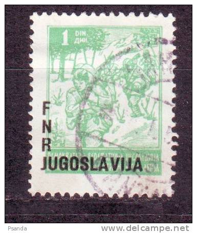 Yugoslavia 1949 Mino 591 B Shift Overprint Defective - Used Stamps