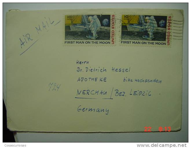 4495 USA TO GERMANY COVER CARTA YEARS 1969 OTHERS IN MY STORE - United States