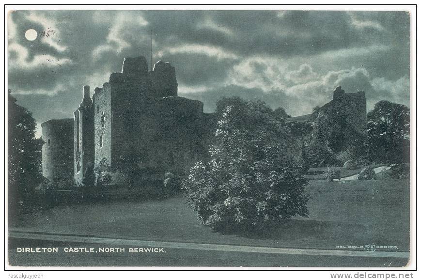 CPA DIRLETON CASTLE - NORTH BERWICK - MONLIGHT - EFFET DE NUIT - East Lothian