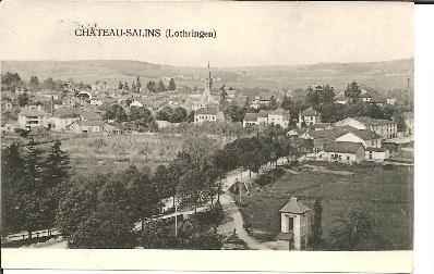 Fs341/ Chateau-Salins, Gesamtansicht 1915, Feldpost Bayr. Landwehr - Lorraine