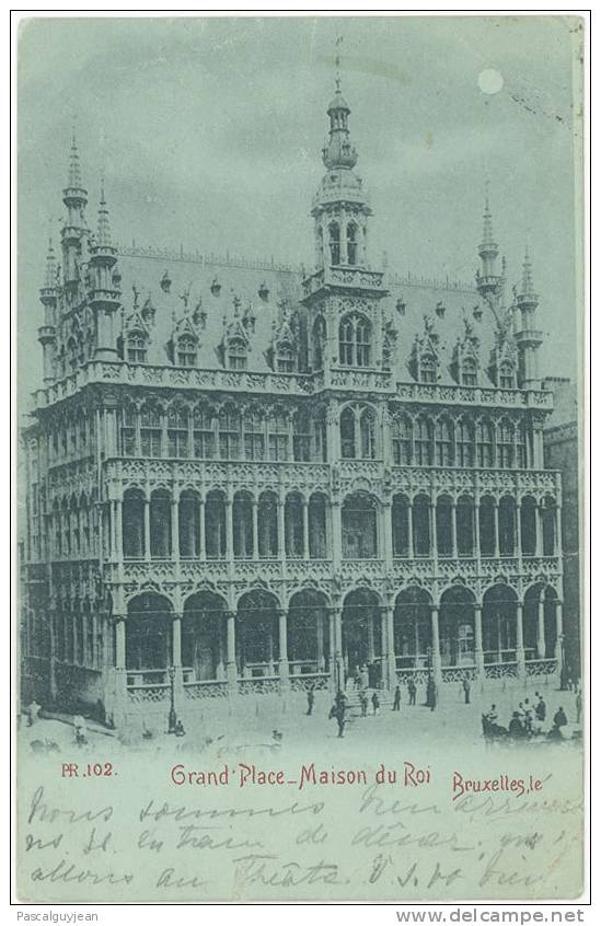 CPA BRUXELLES GRAND PLACE - MAISON DU ROI - EFFET DE NUIT - Bruxelles La Nuit