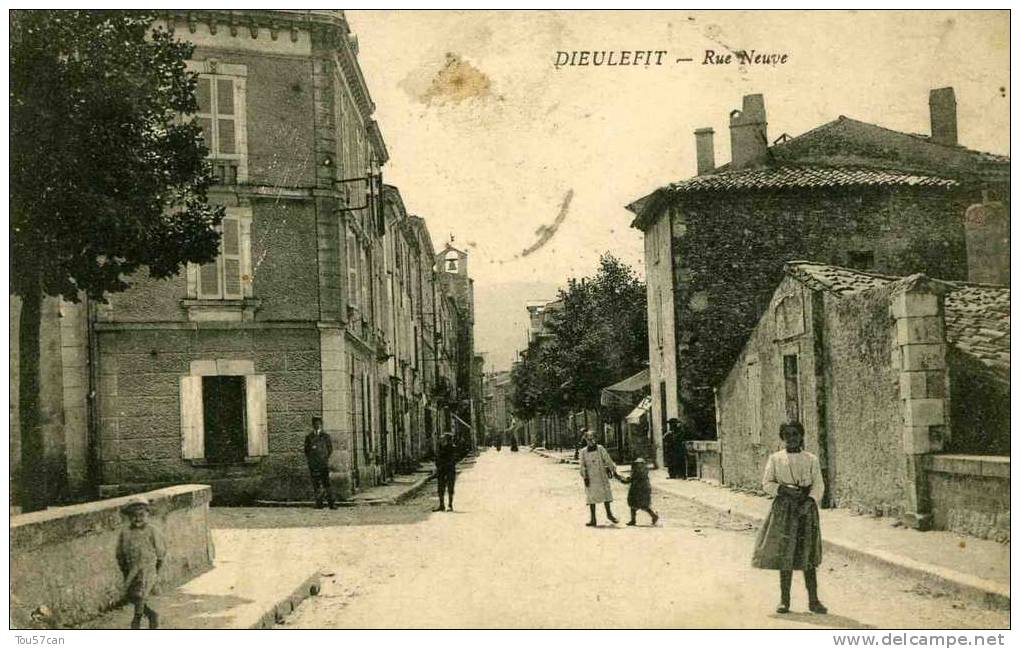 DIEULEFIT - DRÔME - CPA ANIMEE DE 1917. - Dieulefit