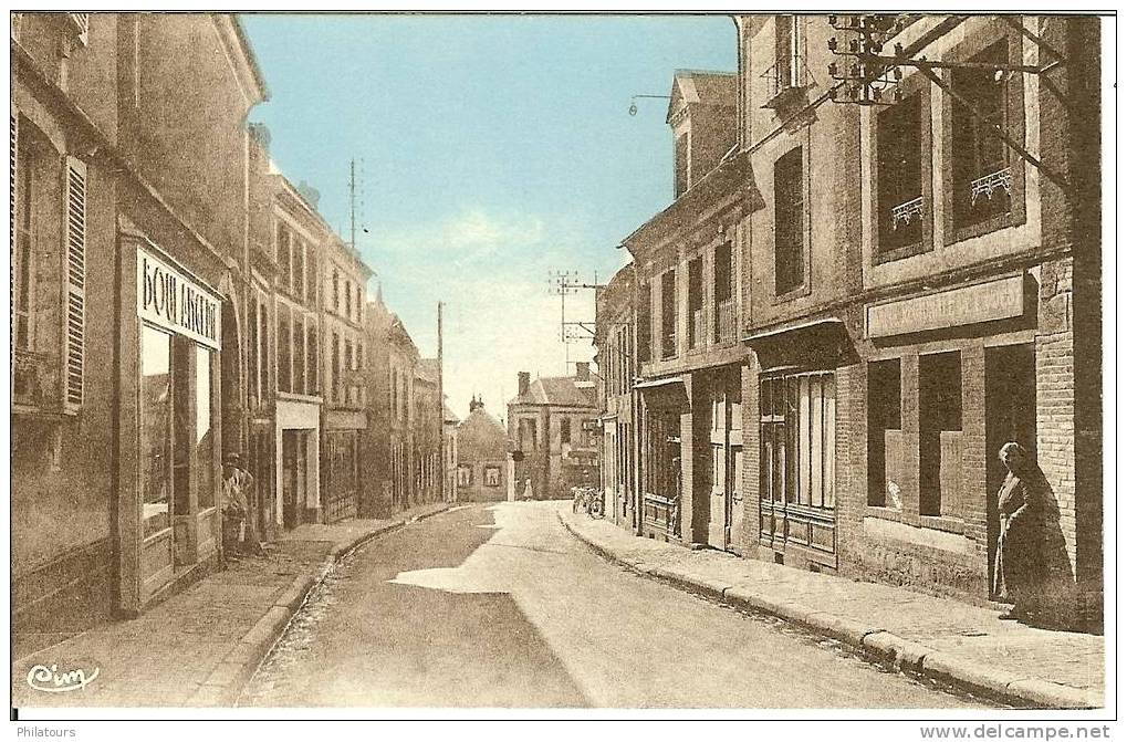 MOULINS-LA-MARCHE  -  Grande Rue  (Boulanger) - Moulins La Marche