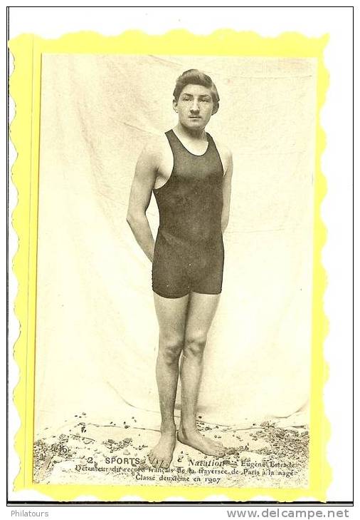 CELEBRITES/SPORTIFS  - NATATION    - Eugène Estrade, Détenteur Du Record... - Sportsmen