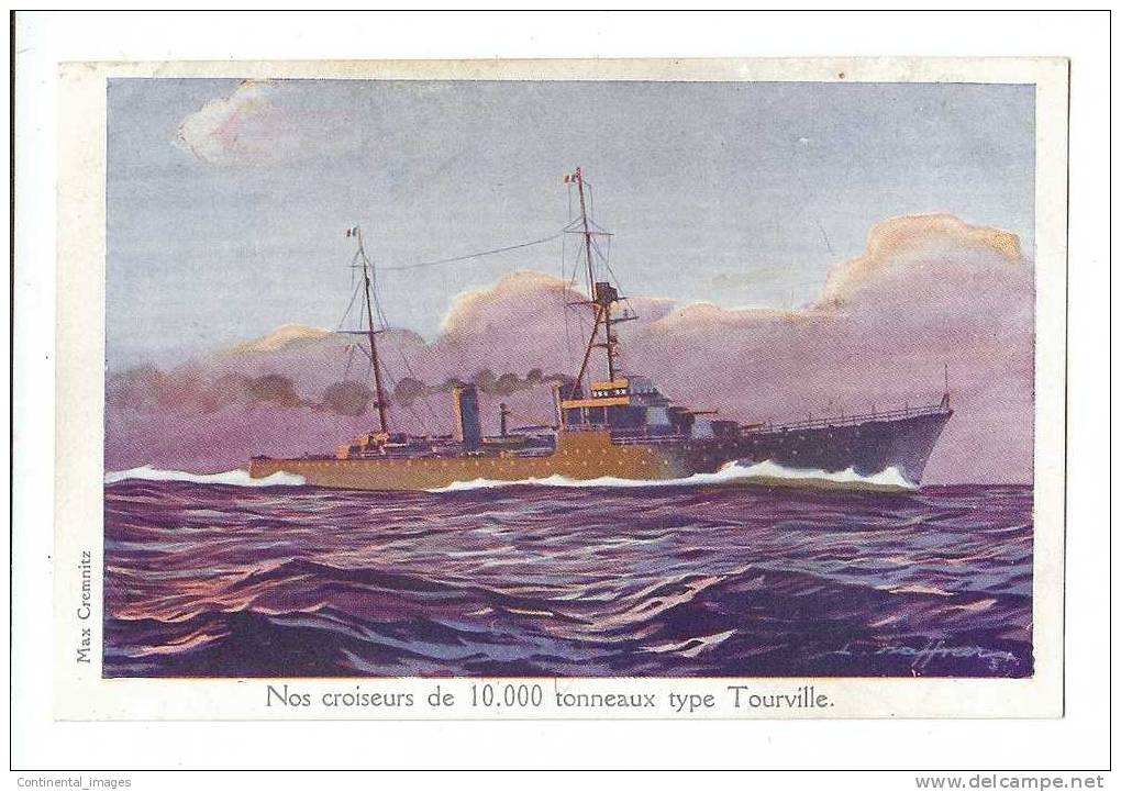 HAFFNER/ MAX CREMNITZ/ Nos CROISEURS De 10000 TONNEAUX-Type TOURVILLE- C 00380 - - Haffner