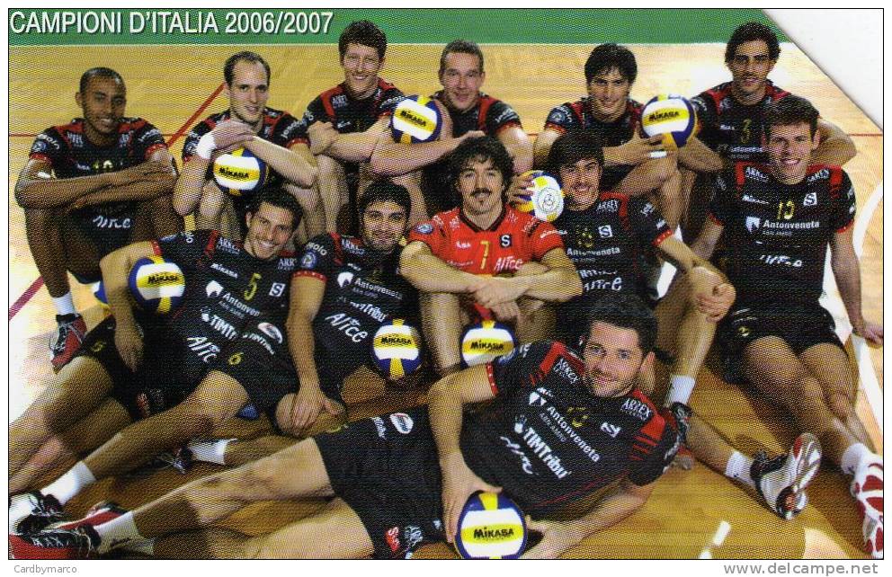 *ITALIA: SISLEY VOLLEY 2007* - Scheda Usata - Pubbliche Figurate Ordinarie