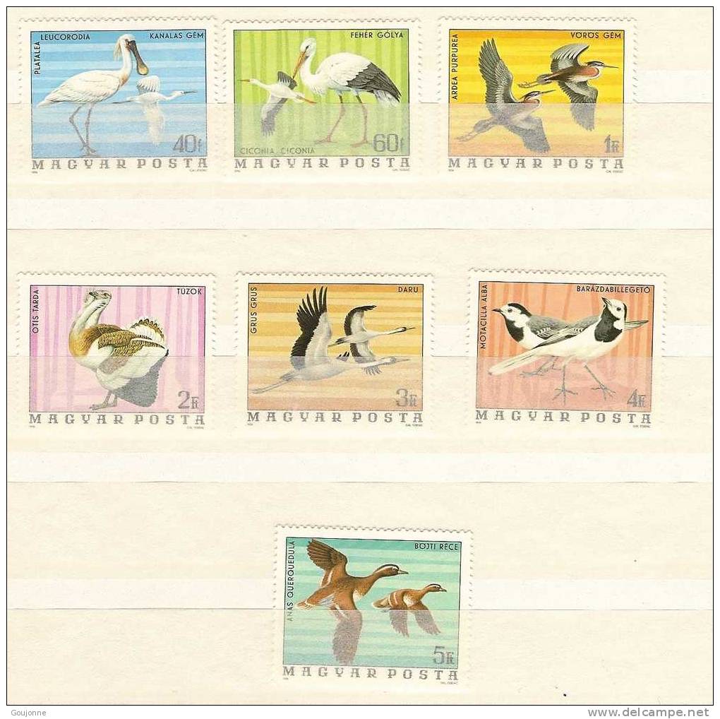 HONGRIE    Oiseaux Races De Paons Dans Le Monde Sujets Divers  2550 2555 ** - Paons