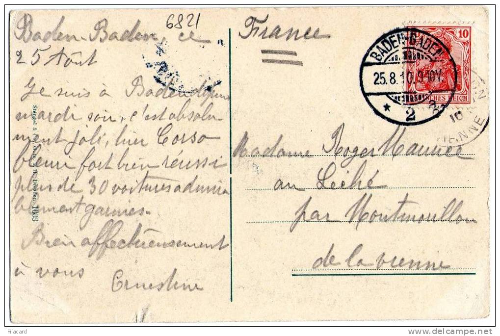 6821    Germania   Baden-Baden VG  1910 - Karlsruhe