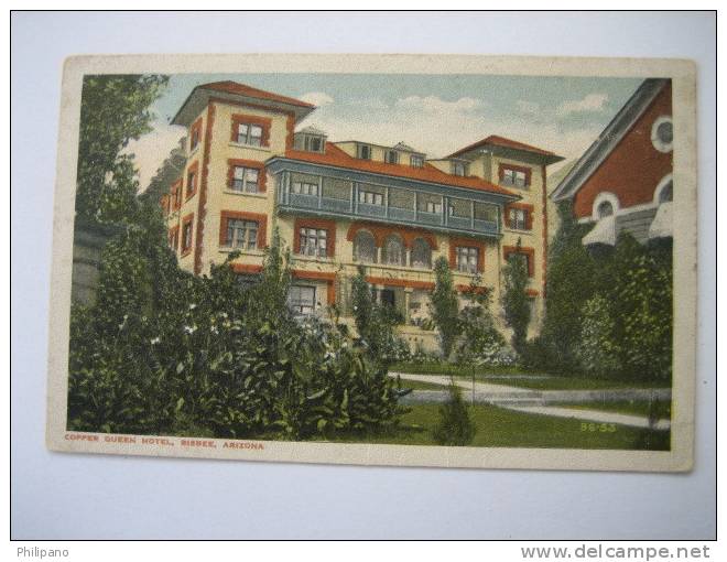 Bisbee Az    Copper Queen Hotel  Vintage WB - Other & Unclassified
