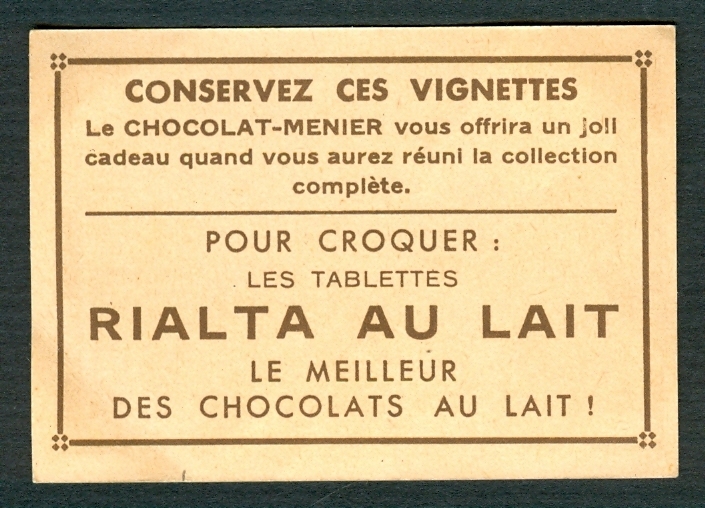 CHROMO CHOCOLAT MENIER : Munster - L'Hôtel De Ville, N° 589 (Tablettes Rialta Au Lait) - Menier