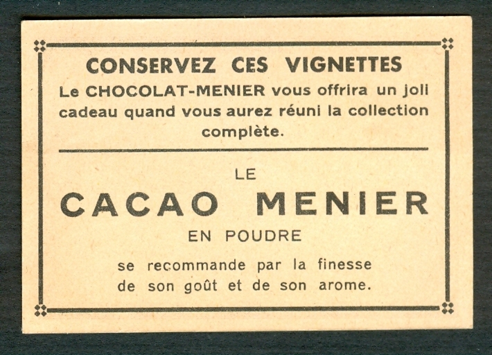 CHROMO CHOCOLAT MENIER : Hambourg - Porte Renaissance, N° 562 (Cacao) - Menier
