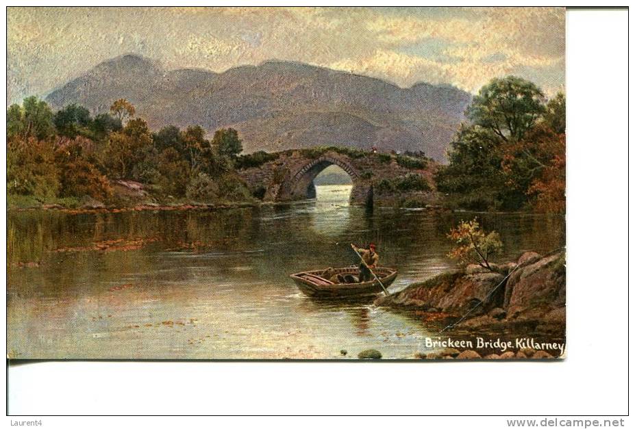 (30) - 1 Old Ireland Postcard - 2 Carte Postale Ancienne D´Irlande - Bricken Bridge - Killarney - Kerry