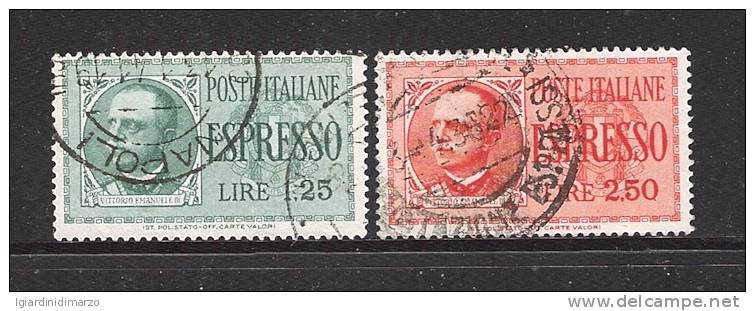 Regno D' Italia - 1932-3 - POSTA ESPRESSO: 2 Valori Usati Da L. 1,25 E 2,50 - In Ottime Condizioni. - Express Mail