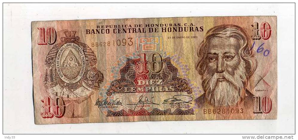 - HONDURAS . 10 L. 2003 - Honduras