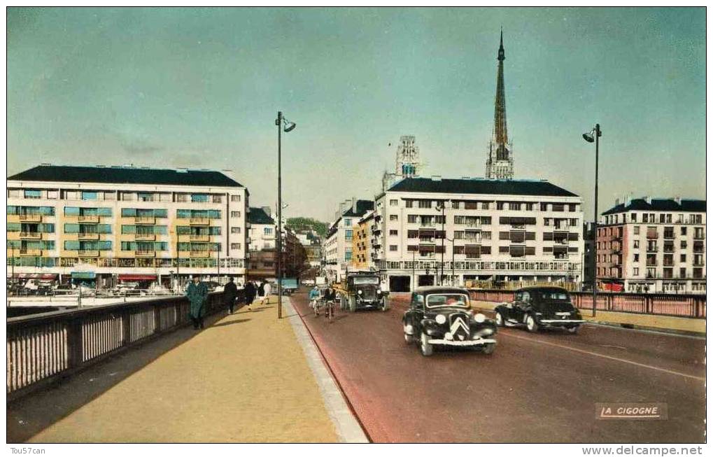 ROUEN - SEINE-MARITIME - PEU COURANTE CPA ANIMEE ET COLORISEE. - Rouen