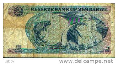 ZIMBABWE - 2 Dollars - Simbabwe