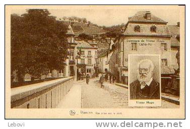 "VIANDEN - Vue Prise Sur Le Pont" (portrait De Victor Hugo En Médaillon) - Ed. Nels Série 6 N° 9 - Remich