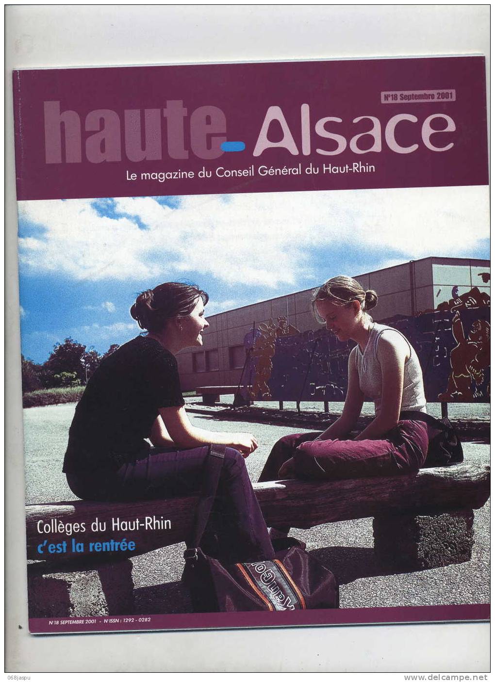 Revue Haute-alsace Haut-rhin Septembre 2001 Theme College Moulin - Autres & Non Classés