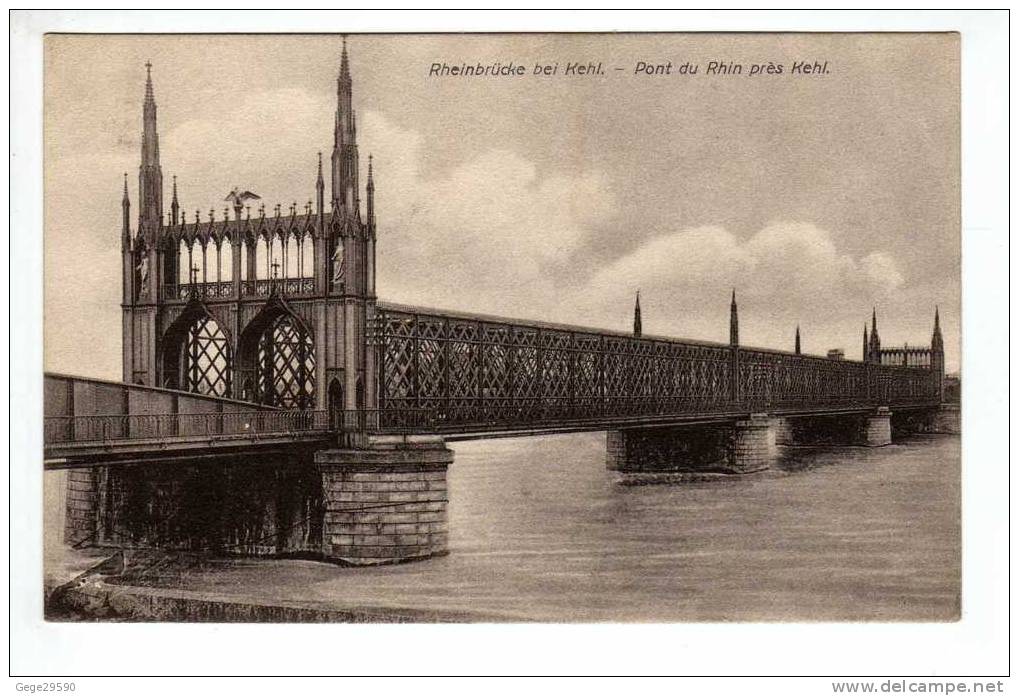 Ht Rhin:68,," Pont Du Rhin Prés De Kehl  ",état  :T.Bien, - Sonstige & Ohne Zuordnung