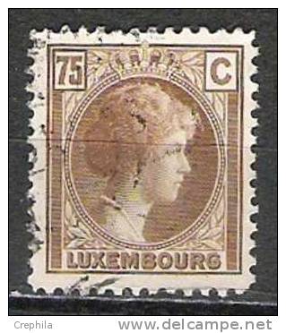 Luxembourg - 1926 - Y&T176 - Oblit. - 1926-39 Charlotte Rechtsprofil