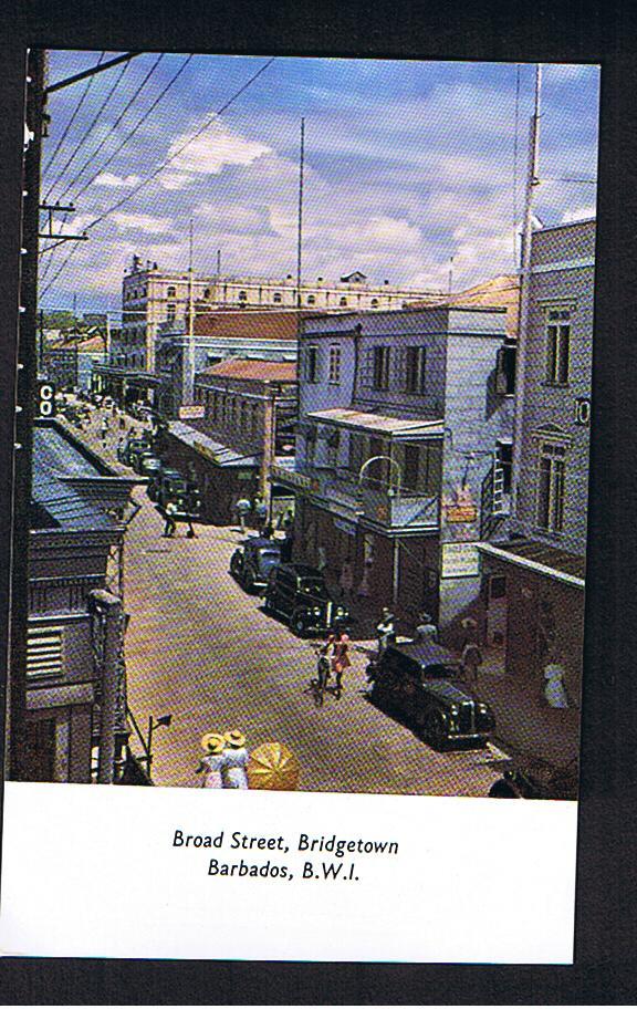 RB 608 - Postcard - Broad Street Bridgetown Barbados - British West Indies - Barbados (Barbuda)