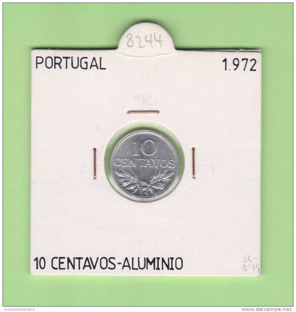 PORTUGAL  10 Centavos   1.972    Aluminio  KM#594  SC/UNC     DL-8244 - Portogallo